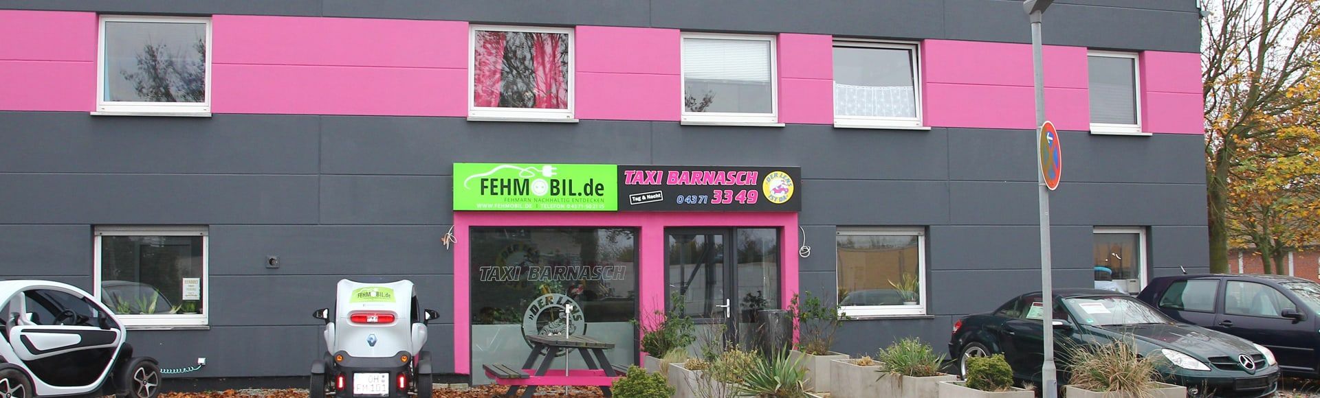 Das Gebäude am Ehlers Kamp 4 mit Büro und Werkstatt